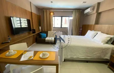 Apartamento com 1 dormitório à venda, 42 m² por r$ 550.000,00 - ponta verde - maceió/al
