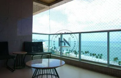 Apartamento com 4 dormitórios à venda, 191 m² por r$ 2.450.000,00 - cruz das almas - maceió/al
