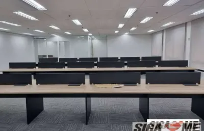 Conjunto comercial mobiliado para locação, 260m² - vila olímpia