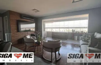 Apartamento em brooklin paulista com 130m² a.ú á venda