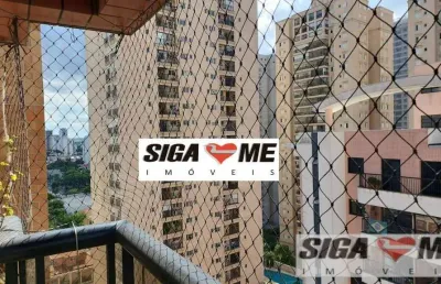 Apartamento em área nobre á venda, 129m² a.ú - brooklin paulista