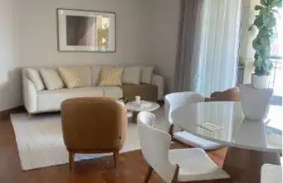 Moema locação apto 3 suítes ar condicionado varanda 4vgs 137m2 $13.500,00