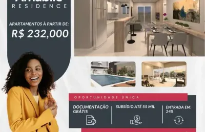 Apartamento à venda em marília-sp, no bairro palmital: 2 quartos, sala, banheiro, garagem - 50m² de área. confira!