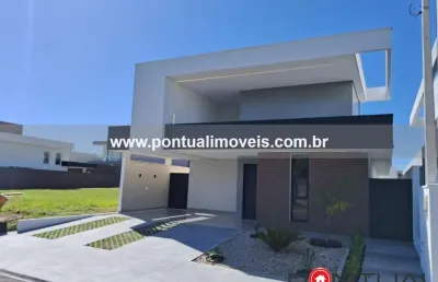 Casa à venda marília terras da fazenda | casa luxo piscina aquecida 3 suítes energia solar | pontual imóveis - sua imobiliária em marília de confiança