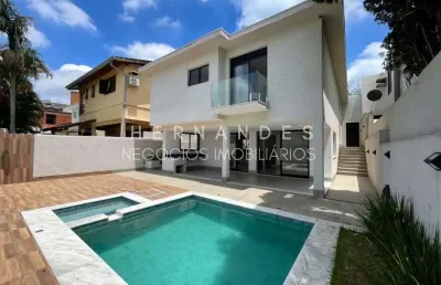 Imperdível casa em condomínio de luxo em alphaville, santana de parnaíba-sp: 3 quartos, 3 suítes, 3 salas, 5 banheiros, 3 vagas, 310m².