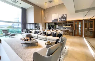 Apartamento exclusivo de alto padrão disponível para venda mobiliado em alphaville!