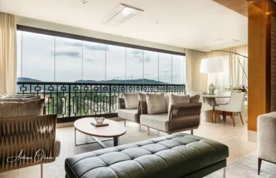 Apartamento mobiliado no residencial atria alphaville de altissimo padrão