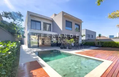 Luxuosa casa em condomínio no alphaville residencial dois, barueri-sp: 3 quartos, 3 suítes, 1 sala, 6 banheiros, 6 vagas, 450m².