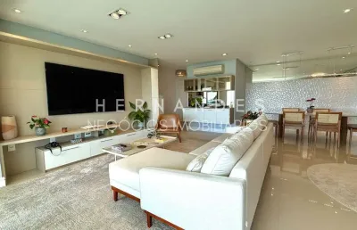 Ed. ereditá - mobiliado e decorado, com vista permanente para a mata em alphaville com 3 suítes e 202m²