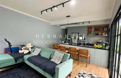 Casa térrea moderna com 120m² quintal com grama  três dormitórios e suíte na aldeia de barueri.