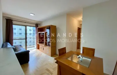 Apartamento edf. parati com 2dorm e 1 vaga em alphaville - mobiliado