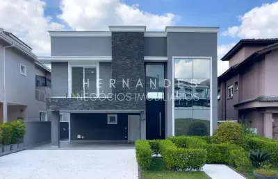Casa nova à venda no tamboré 11 com 4 suítes, piscina e 6 vagas ? estuda permuta!