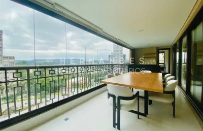 Atria alphaville - apartamento com 228m² sendo 3 suítes e 4 vagas + um deposito