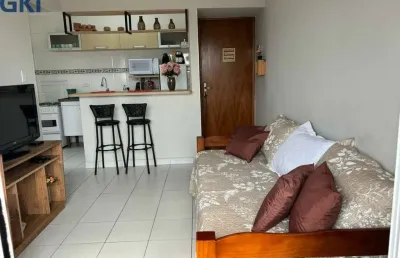 Apartamento com 46 metros quadrados 1 dormitorio na praia grande