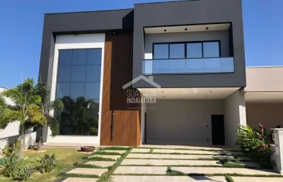 Sobrado com 4 dormitórios sendo 3 suítes, piscina e escritório no condomínio maria josé - indaiatuba/sp