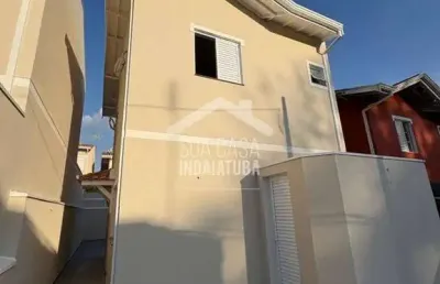 Sobrado novo no condomínio residencial flamboyant - indaiatuba