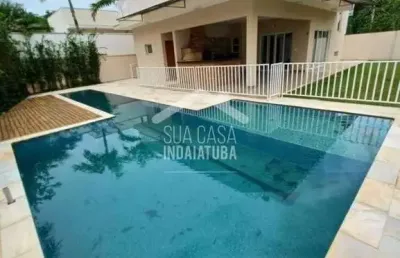 Lindo sobrado - condomínio portal de itaici com 3 dormitórios e piscina com raia de natação