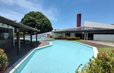 Casa em condomínio fechado com 5 quartos à venda na avenida santos dumont, encontro das águas, lauro de freitas, 500 m2 por r$ 3.500.000
