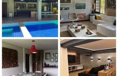 Casa em condomínio fechado com 5 quartos à venda na rodovia ba-099 - estrada do côco km 13, abrantes, camaçari, 850 m2 por r$ 3.900.000