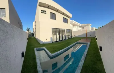 Casa em condomínio fechado com 4 quartos à venda na rua itaparica, alphaville (abrantes), camaçari, 280 m2 por r$ 1.970.000