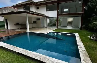 Casa em condomínio fechado com 5 quartos à venda na rua do sabiá, centro, mata de são joão, 360 m2 por r$ 2.787.500