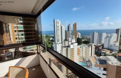 Apartamento com 3 quartos à venda na rua plínio moscoso, jardim apipema, salvador, 160 m2 por r$ 1.250.000