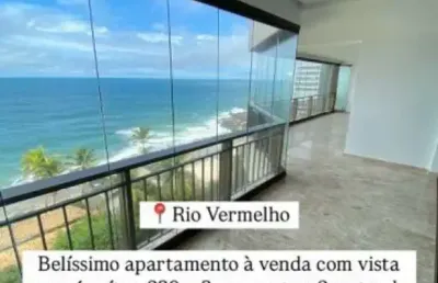 Apartamento com 4 quartos à venda na rua barro vermelho, rio vermelho, salvador, 320 m2 por r$ 2.400.000