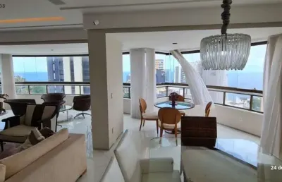 Apartamento com 5 quartos à venda na rua professor clementino fraga, 198, ondina, salvador, 312 m2 por r$ 3.400.000