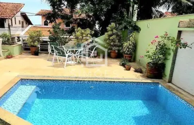 Casa em condomínio para venda em rio de janeiro, freguesia (jacarepaguá), 4 dormitórios, 4 suítes, 6 banheiros, 3 vagas