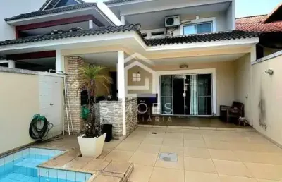 Casa em condomínio para venda em rio de janeiro, freguesia (jacarepaguá), 4 dormitórios, 3 suítes, 5 banheiros, 2 vagas