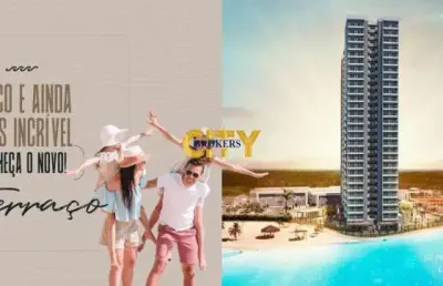 Vende-se ágio torre terraço brasil beach home resort