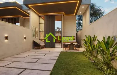 Casa plana com 03 suítes à venda amora residence no eusébio- ceará