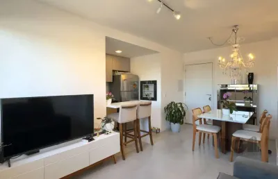 Apartamento mobiliado 2 dormitórios transformado em 1 dormitório, junto ao menin