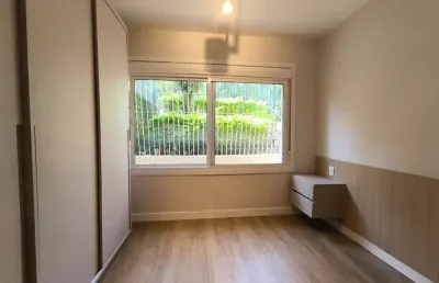 Apartamento de 1 dormitório térreo semi mobiliado  bairro petrópolis