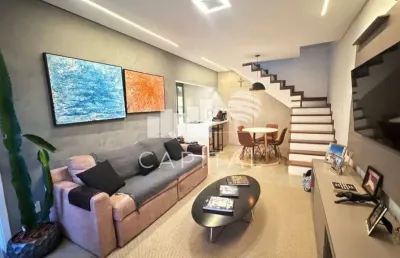 Alugo cobertura mobiliada em alphaville, com 2 suítes, 1 vaga, 127,79 m².