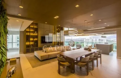 Apartamento à venda mobiliado com, 4 suítes, 5 banheiros, 4 vagas, 376m²