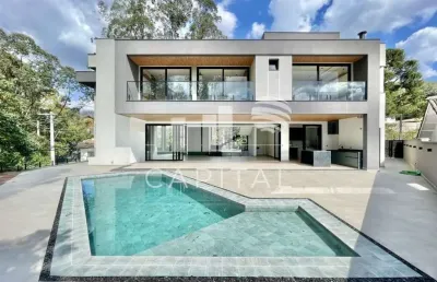 Casa nova à venda em condomínio em cotia 04 suítes 08 vagas 724 m²