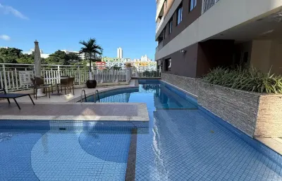 Excelente apartamento, composto por 2/4, suíte, sala para dois ambientes, varanda, cozinha e área de serviço!   garagem coberta, 60 m², posição solar nascente!   condomínio localizado no acupe de brot