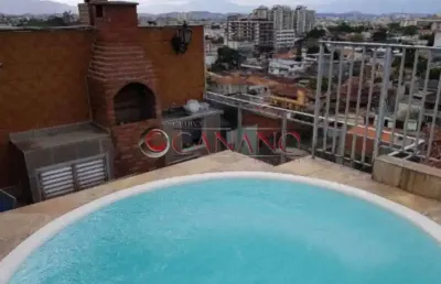 Cobertura com 3 quartos à venda na rua capitão menezes, praça seca, rio de janeiro, 197 m2 por r$ 475.000