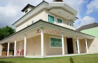 Casa em condomínio fechado com 4 quartos à venda na rua jornalista luiz eduardo lobo, vargem pequena, rio de janeiro, 358 m2 por r$ 870.000