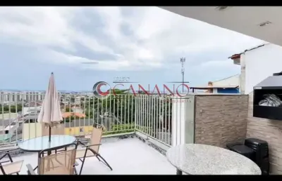 Cobertura com 3 quartos à venda na rua honório, cachambi, rio de janeiro, 115 m2 por r$ 450.000