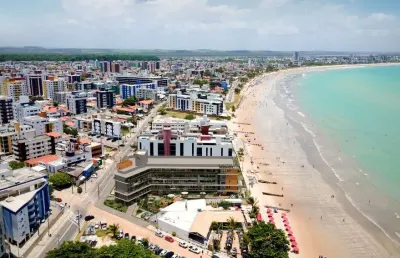 Ref: la058 - ançamento pé na areia, flat à venda, joão pessoa, bessa, 1 e 2 quartos
