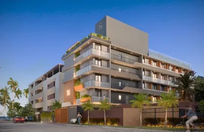 Ref: la068 - lançamento, flat à venda, joão pessoa, cabo branco, 1 quarto