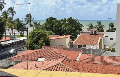 Ref: ap032 - flat à venda, joão pessoa, cabo branco, 1 quarto, vista para o mar