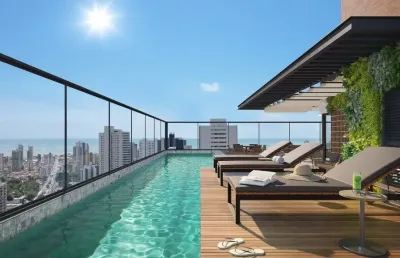 Ref: la138 -  lançamento, flat á venda, miramar, studio, 1 e 2 quartos