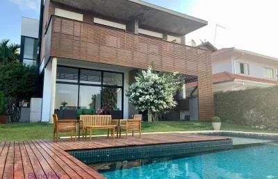 Casa com 4 dormitórios à venda, 562 m² por r$ 6.000.000,00 - condomínio reserva da serra - jundiaí/sp