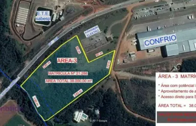 Área à venda, 38000 m² por r$ 3.500.000 - campo dos aleixos - jarinu/sp