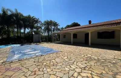 Chácara com 4 dormitórios para alugar, 3000 m² por r$ 4.950,00/mês - caxambu - jundiaí/sp