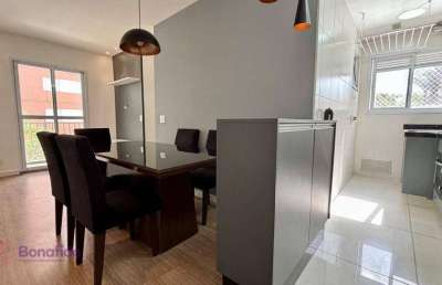 Apartamento com 2 dormitórios para alugar, 61 m² por r$ 4.032,00/mês - parque união - jundiaí/sp
