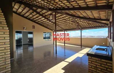 Cobertura com 4 quartos à venda na coronel benjamim guimarães, industrial, contagem por r$ 1.200.000